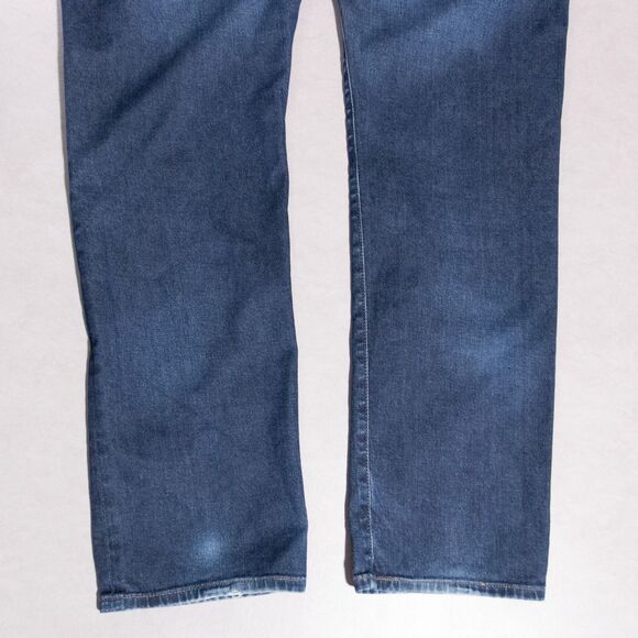 AG Adriano Goldschmeid Everett Slim Straight Stretch Blue Denim Jeans Mens 35x32 - Picture 7 of 7